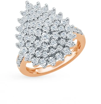 

Gold ring with diamonds sunlight sample 585