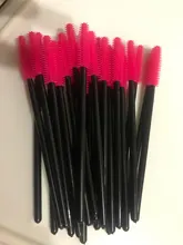 Desechables cepillo de pestañas 25 unids/pack ojo maquillaje para pestañas cepillos Mini varillas de rímel cepillo utensilio de extensión de pestañas maquillaje cepillo conjunto