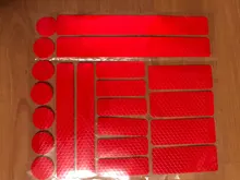 Coche adhesivos reflectantes para motocicleta bicicleta Reflector bicicleta de advertencia Reflector película ciclismo etiqueta cinta calcomanías para bicicleta