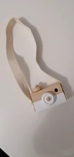 Lets make-Cámara de juguete de madera para bebé, colgante de moda, decoración nórdica, juguete de cámara de madera, 1 ud.