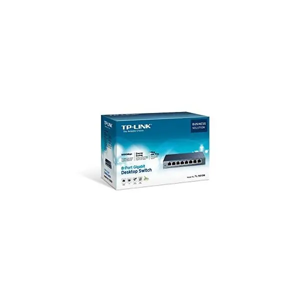 Настольный коммутатор TP-LINK TL-SG108 8P Gigabit Auto MDIX Metal
