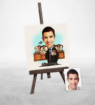 

Personalized Attorney Cartoon Şovaleli Natural Stone-5