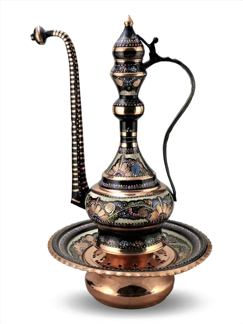 Медный Кувшин династии цветов розы