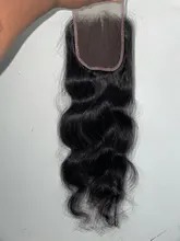 Melodie 28 30 32 pulgadas onda del cuerpo mechones con cierre brasileño de la Virgen del pelo humano Frontal agua mechones y 4X4 cierre