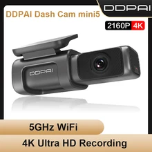 DDPAI-Cámara de salpicadero original Mini5 UHD, DVR, Android, 4K, Wifi integrado, GPS, aparcamiento 24H, 2160P, grabadora de vídeo para vehículo