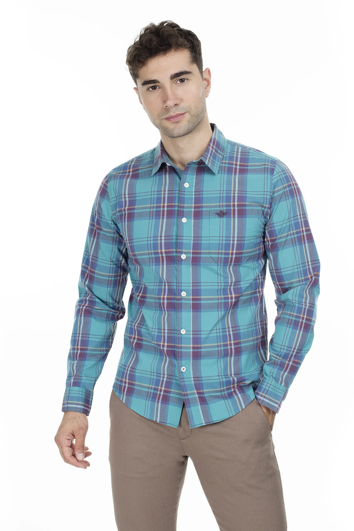 Dockers рубашка в клетку Мужская рубашка 56442