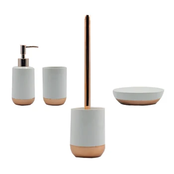 

Batch so bathroom accessories in ceramica MSV collectables Amman color White