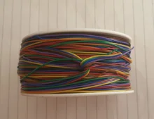 One Roll 8 Colors 30AWG Wire Wrapping Wire, Tinned Copper Solid, PVC insulation