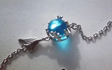 OBEAR Blue Bubble Mermaid Tail Silver Plated Bracelet for Women Fashion Temperament Girl