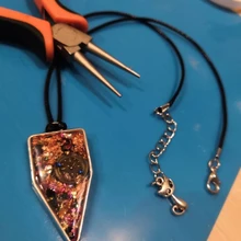 Chain Necklace Findings-Accessories Cord Wax-Rope Lobster Clasp Jewelry Making Leather String