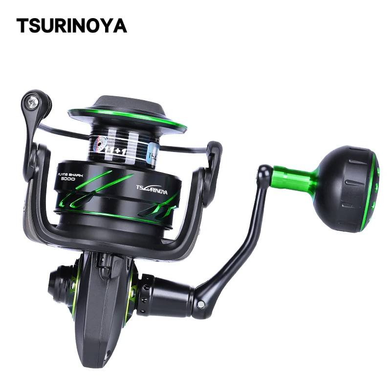 Катушка TSURINOYA для рыбалки FLYING SHARK 4000 5000 6 2: 1 11 + 1BB максимальное усилие фрикциона 12