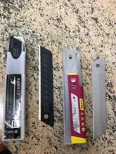 Cuchillo de uso general Negro, cuchilla gruesa con letra en V, afilada, duradera, 10, 18mm, cuchilla para arte