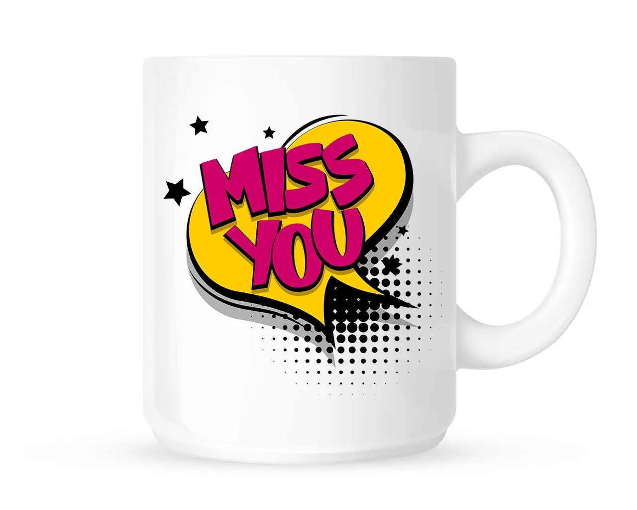 Pop Art Design Miss You Word лучшие подарки для него каждый ребенок напечатанный вручную