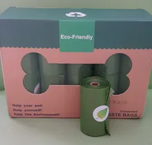 Pet-Poop-Bag Waste-Bags Pick-Up-Dispenser Degradable Dog-Walking-Supplies Cat for Rounded