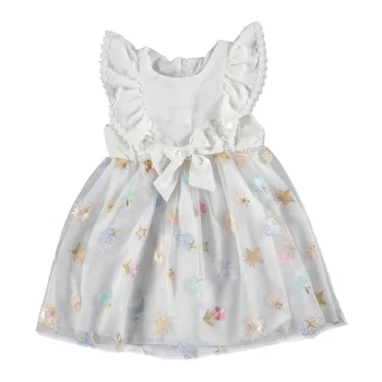 

ebebek Bombili Summer Baby Girl Vual Short Sleeve Crew-Neck Dress