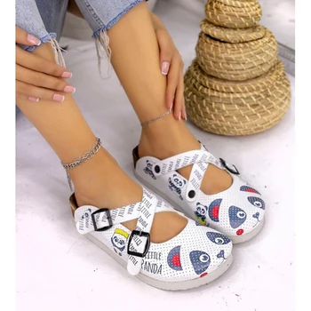 

Axel White Cross Strappy Slippers