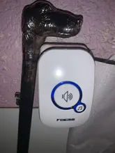 Fuers-timbre de bienvenida inalámbrico para el hogar, alarma inteligente para puerta, 32 canciones, botón a prueba de agua