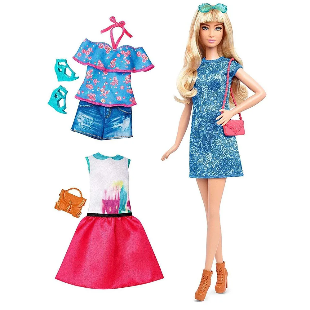 Кукла Barbie Блондинка Модный гардероб