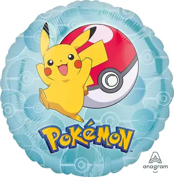 

Foil Balloon Pokemon Balloon Pikachu Pokeball Amscan International 3633201 Pokemon - Foil Balloon Glob