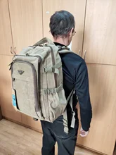 Canvas Backpack Mochila Rucksacks Notebook Schoolbags Laptop Travel-Shoulder Military