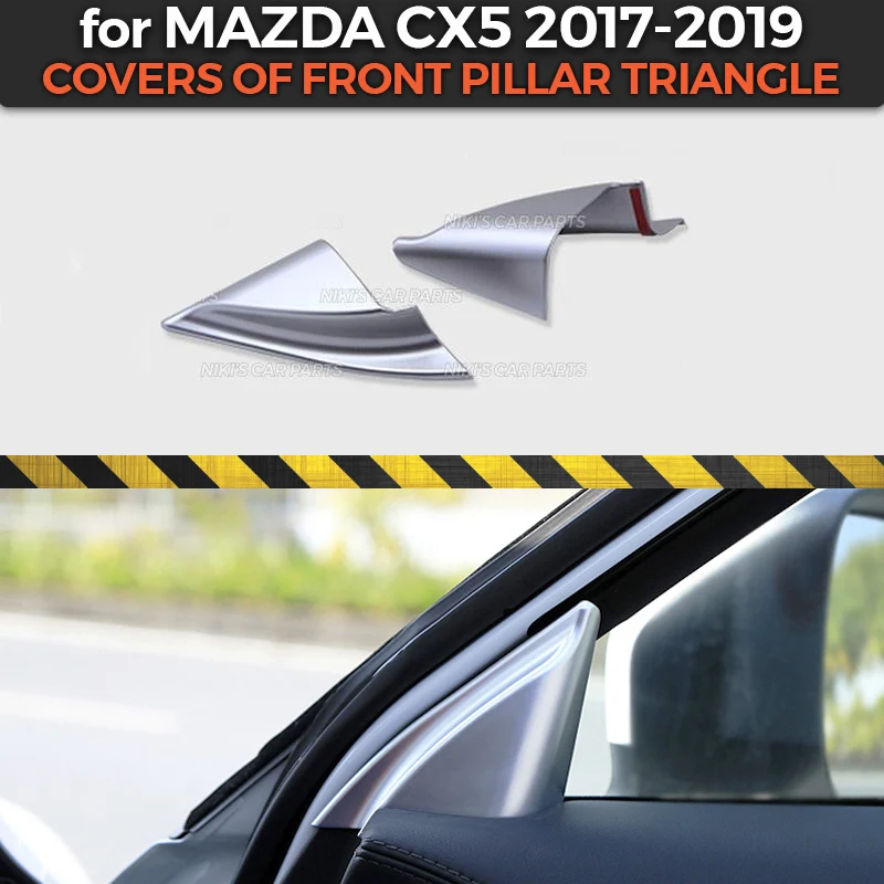 Накладка на переднюю стойку для Mazda CX5- ABS пластик 2 шт. литье украшение автомобиля Стайлинг интерьер