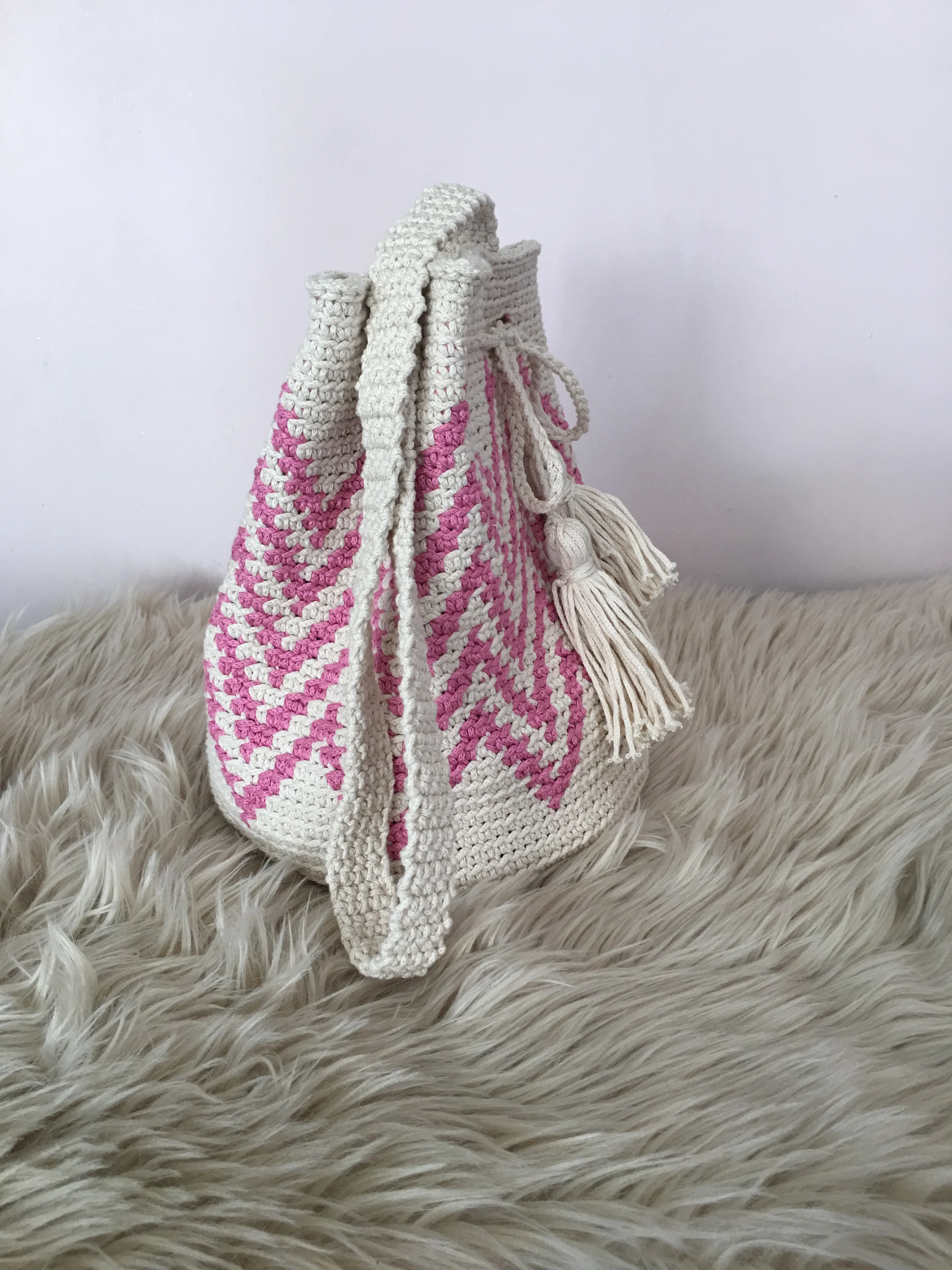 handmade macrame bag