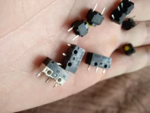 Mouse-Button Wired Micro-Switch Yellow Wireless-Mouse 10pcs 6--6--7.3mm