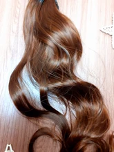 MSTN-coletas de pelo sintético largo para mujer, extensiones de cabello postizo con Clip Natural, 24 pulgadas, Rubio