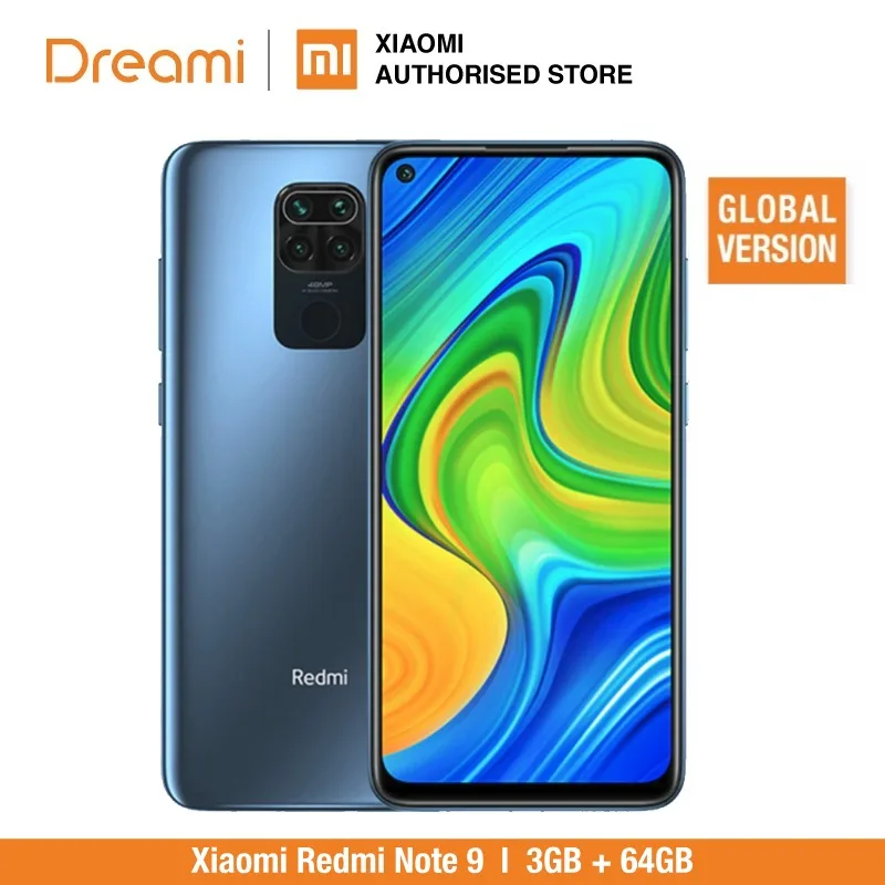 Global Version Xiaomi Redmi Note 9 3GB RAM 64GB ROM NFC (Brand New / Sealed) redminote9, note9, Smartphone mobile Global Version Xiaomi Redmi Note 9 3GB RAM 64GB ROM NFC (Brand New / Sealed) redminote9, note9, Smartphone mobile