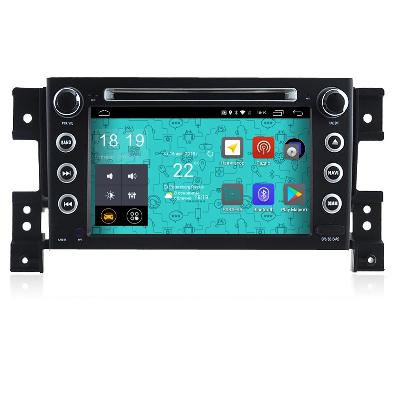 Штатная магнитола Parafar 4G/LTE для Suzuki Grand Vitara 2012- на Android 7.1.1(PF053D)(+ Камера заднего вида в подарок
