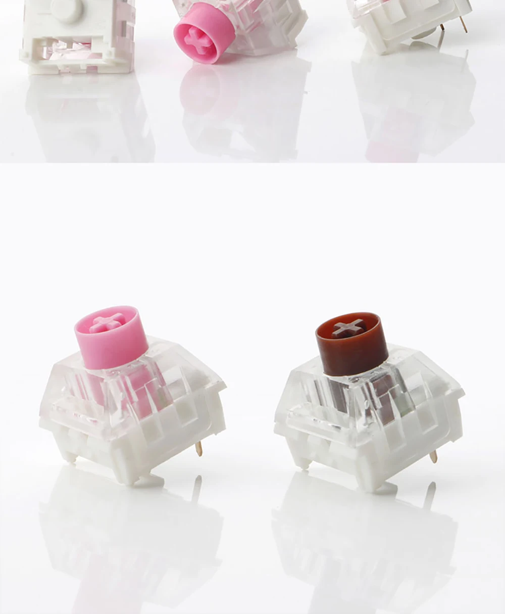 royal branco interruptor diy teclado mecânico vermelho