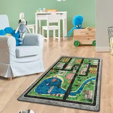 Antdecor круглый коврик для ванной с тематикой натурального города 4" 100 см