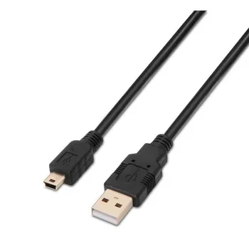 

Cable usb 2.0 aisens a101-0024 - conectores usb tipo a macho/ usb tipo mini b macho - 1m - negro