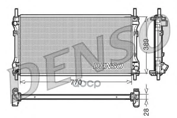 Радиатор Системы Охлаждения Ford Transit(00-06) Denso арт. DRM10104