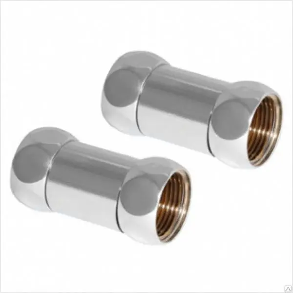 Американки для полотенцесушителя прямые 3/4"х3/4" ВР-ВР хромированные |