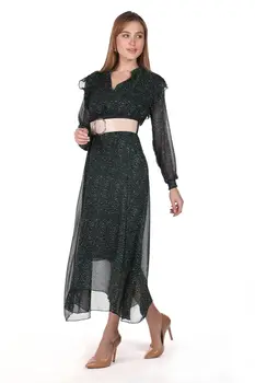 

Markapia Arched Pattern Long Dress