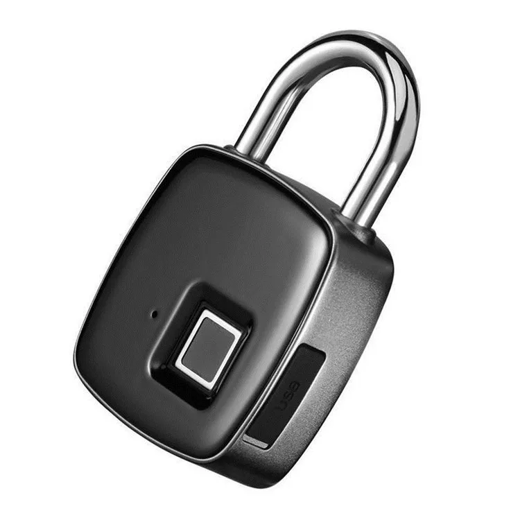 Умный Замок с отпечатком пальца без ключа, USB Перезаряжаемый замок, быстрая разблокировка для двери/багажа, чехол/сумка, защита от кражи