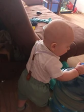 Ropa de verano para bebé, trajes de cumpleaños para caballero, vestido de fiesta de recién nacido, algodón suave, sólido, Rmper + Pantalones con cinturón, conjunto para niño pequeño