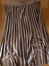 Falda plisada de terciopelo para mujer falda larga clásico informal de cintura alta color gris y coreano para fiesta y escuela 2020