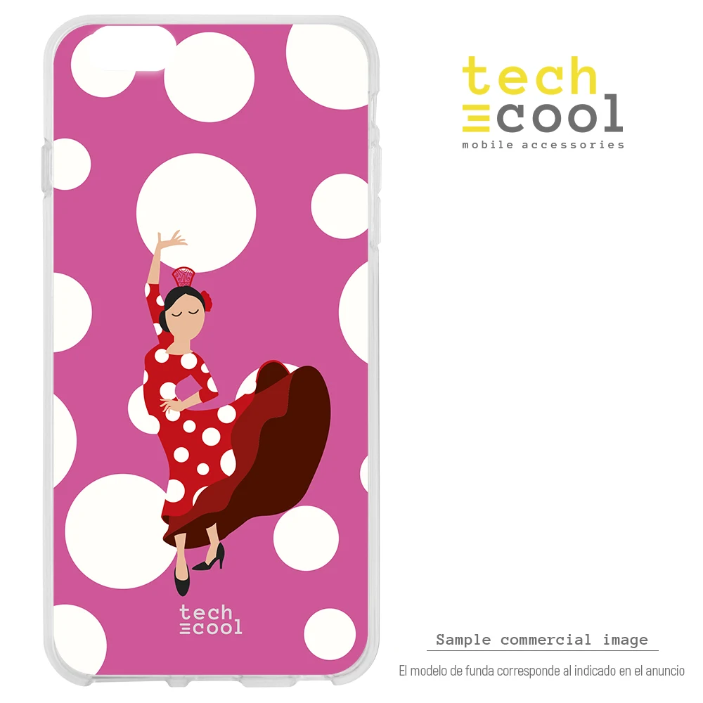FunnyTech®Силиконовый чехол подставка для Xiao mi Red 6 Pro/mi A2 Lite L flamenco Fair Fund белый в горошек