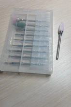 Caja de almacenamiento vacía de plástico para brocas de uñas, caja de exhibición transparente para brocas, cortador de fresado de 30 agujeros, accesorios organizadores, herramienta LAB5, Uds.