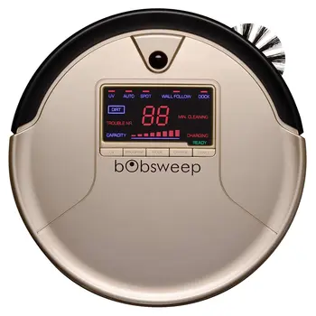 

BObsweep PetHair Robot Vacuum And Mop, Champagne Vacuum Cleaner And cleaning floors And windows