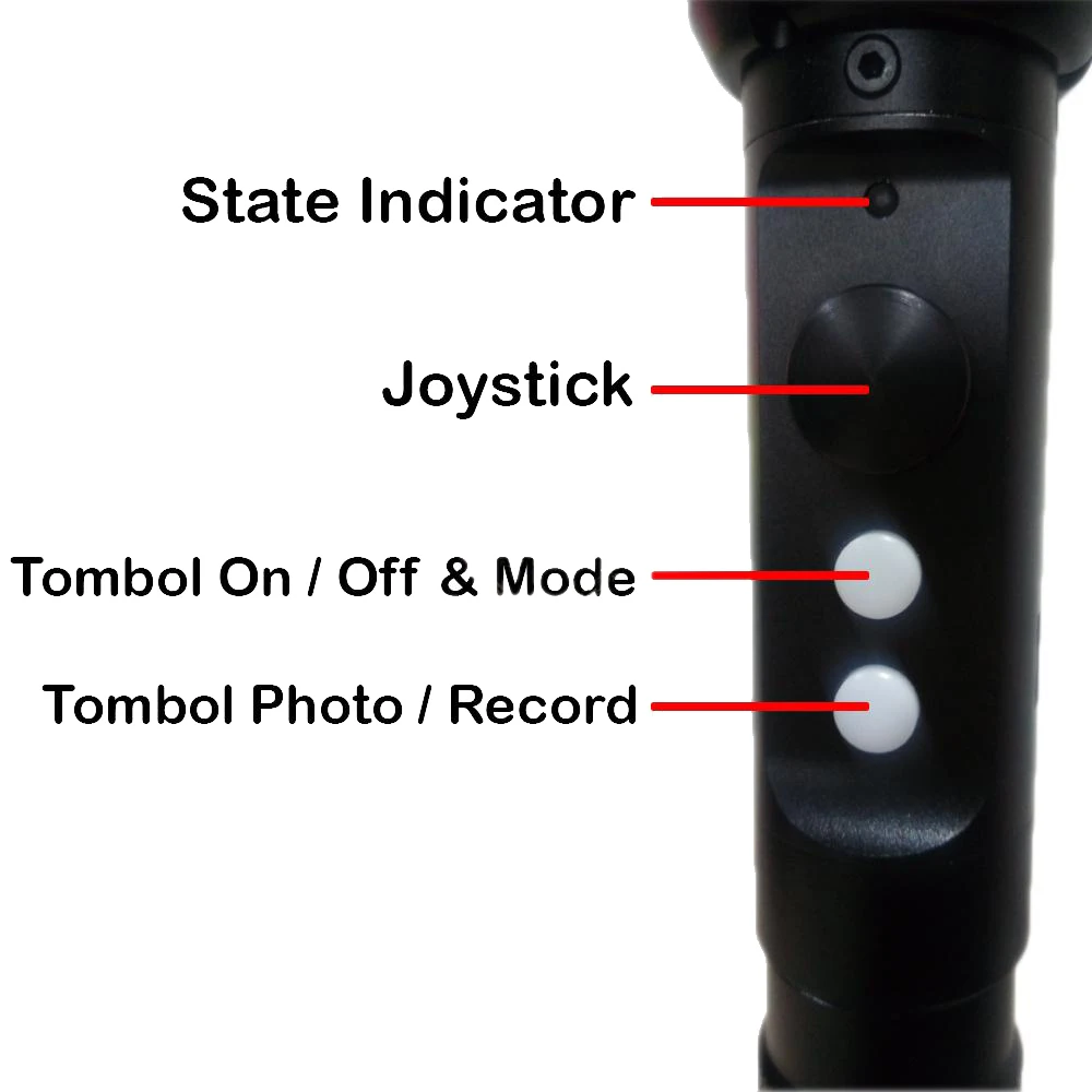 Triaxial steadic Zhiyun YD1 for smartphone action camera(black