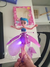 Helicóptero teledirigido de princesa para niños, juguete de avión volador, Bola brillante, iluminación LED, helicóptero volador, 2020