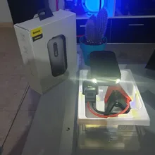 Baseus-arrancador de batería de coche, Banco de energía de 12000mAh, estación de batería portátil para 3.5L/6L, dispositivo de arranque de emergencia