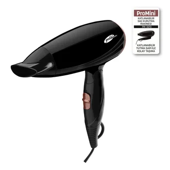 

QUALITY TURKISH TRADEMARK - 1600 W PERFORMANCE - FOLDABLE - GOLDMASTER PM-3213 PRO-MINI HAIR DRYER - INCLUDED CARGO