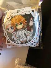 50 Uds el prometido nunca jamás pegatinas de Anime Ray Norman Emma pegatina impermeable etiquetas pegatina para patineta para maleta para portátil de coche