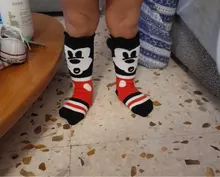 Bebé Calcetines de algodón Niño chica pierna alto rodilla grande y caliente corta de NIÑOS Calcetines niños calcetines de ratón de dibujos animados fox totoro estilo de patrón