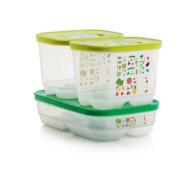 Food Kitchen Storage Box Tupperware Sera Series Vegetable Fruit Storage  Container 800ml, Sealed Vacuum Cover Cans, Organizer