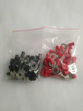 Ring Cable-Wire-Connector Insulated-Terminal Electrical-Crimp-Terminal 50PCS/100PCS RV2-6